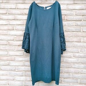 Nanette Lepore | Emerald green midi dress size 12